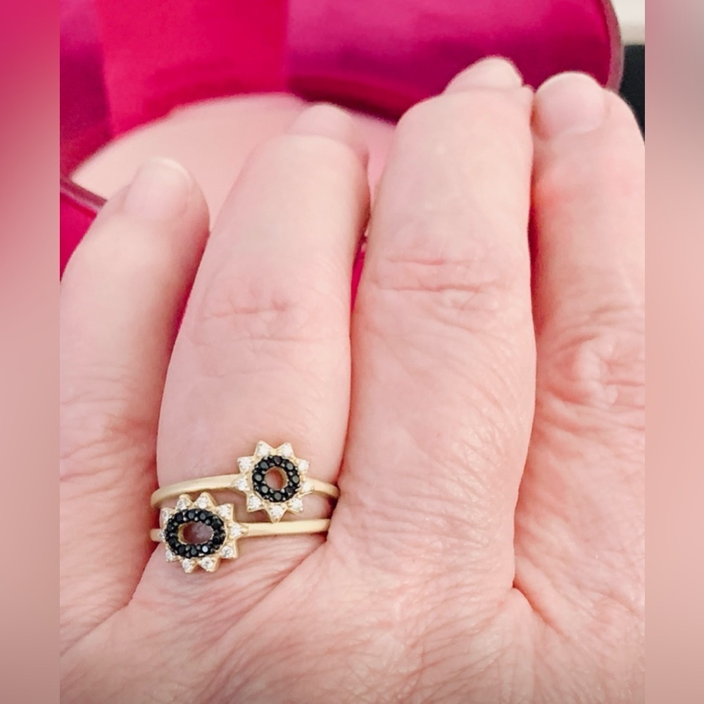 Freida Rothman Signature Marquise Station 2-Stack Ring - Picture 8 of 10